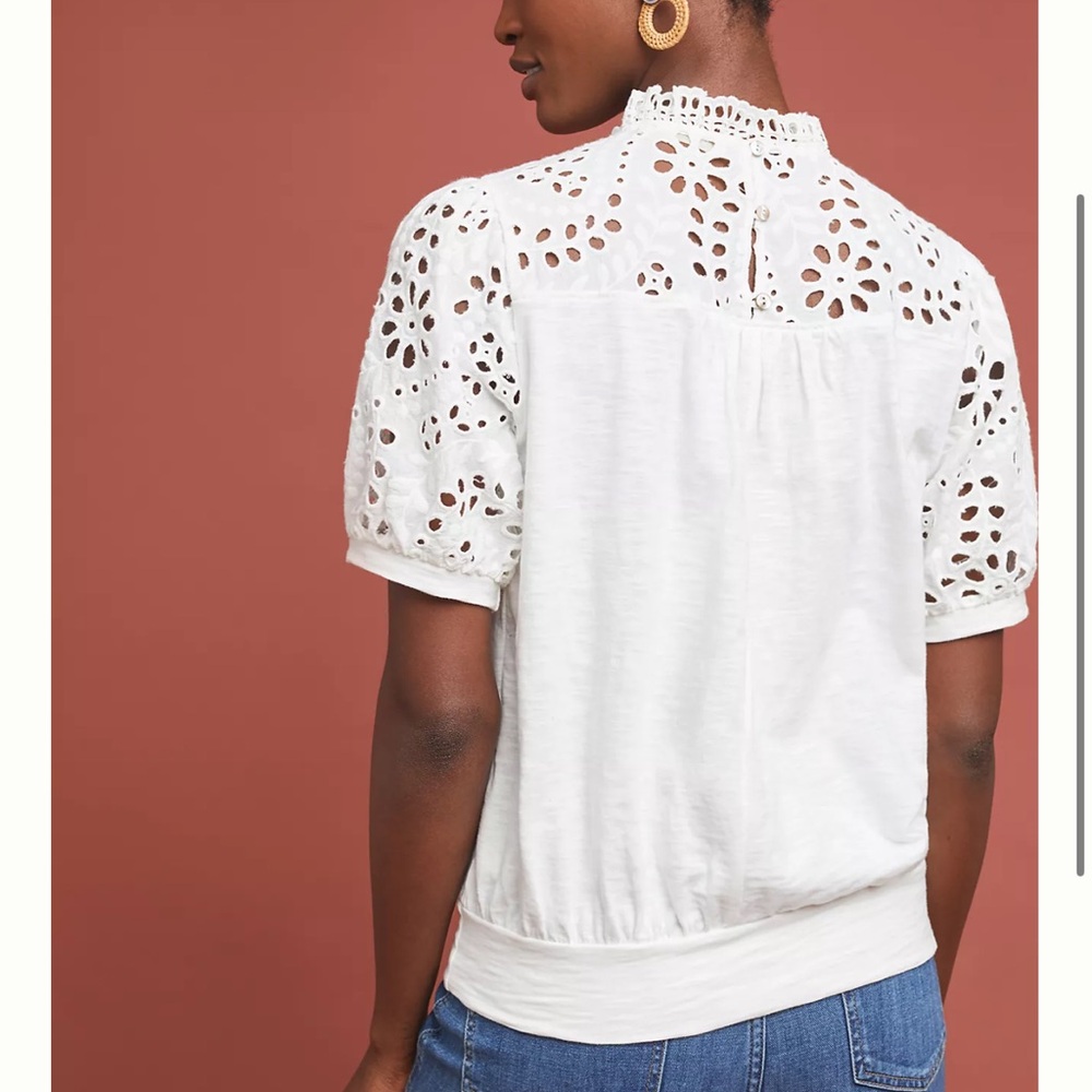 Anthropologie Eri + Ali Precieuse Blouse - Picture 2 of 7